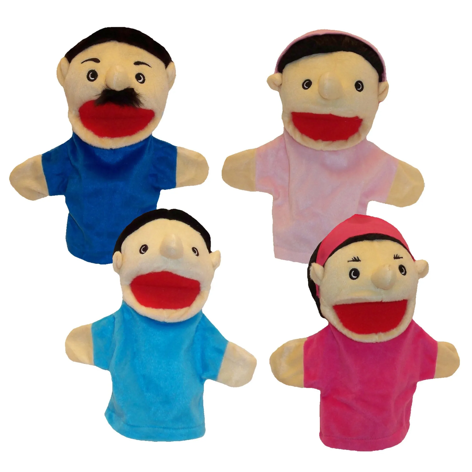 Educators Resource Get Ready Kids Hispanic Family Puppets Set for Interactive Play* Puppets & Puppet Theaters|Dress Up