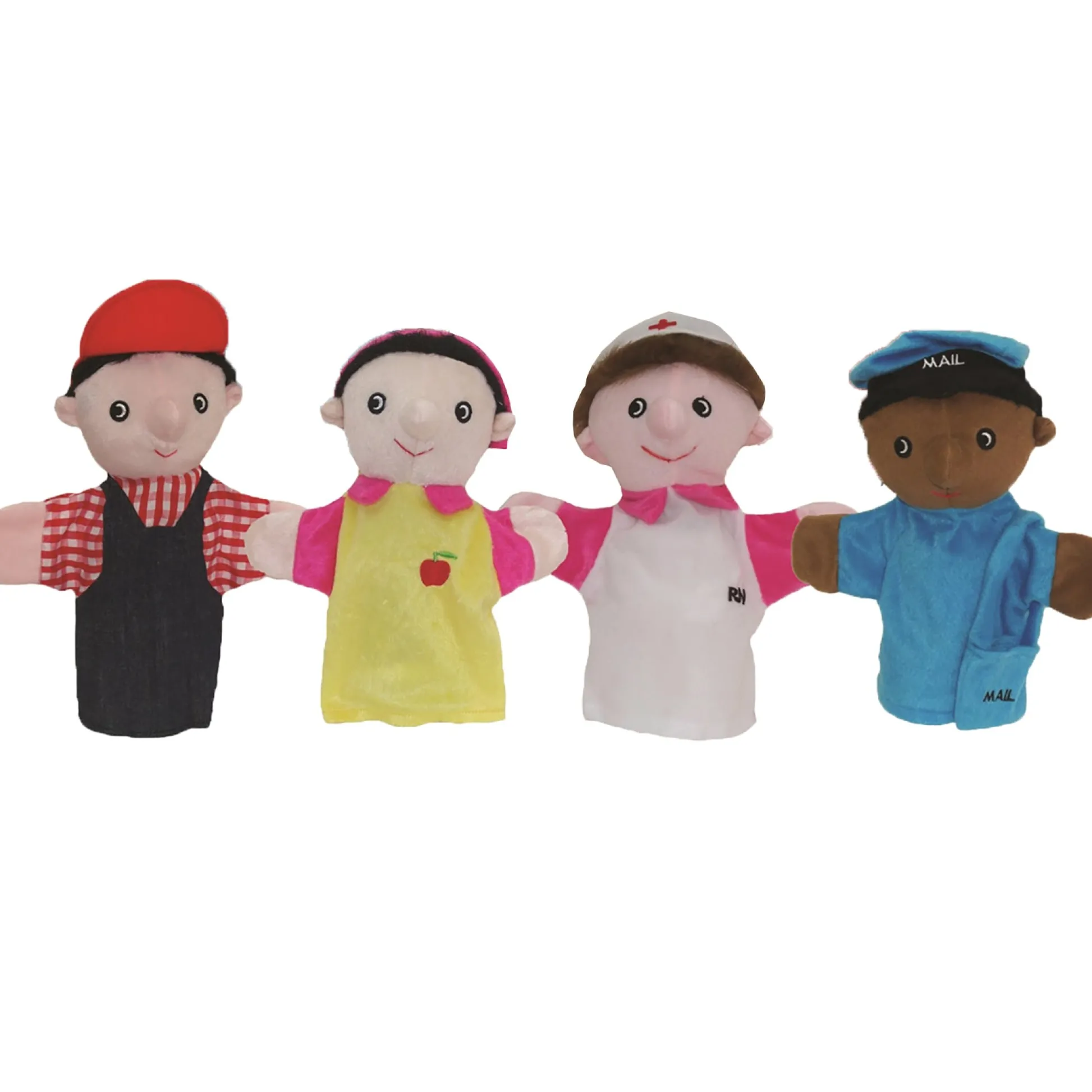 Educators Resource Get Ready Kids Multicultural Community Helper Puppet Set, 10 Pieces* Puppets & Puppet Theaters|Dress Up