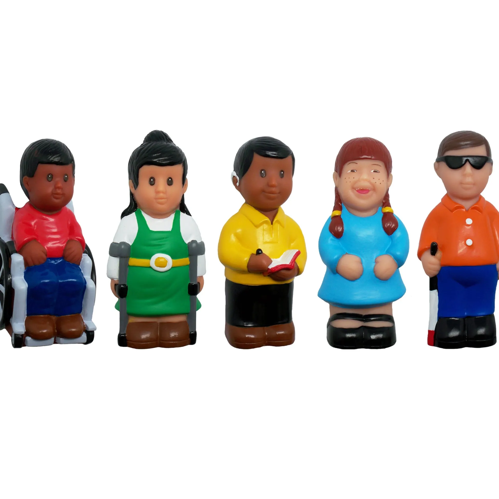 Educators Resource Get Ready Kids Playful Pals with Disabilities - Multicultural Figure Set* Preschool Figures & Playsets|Social & Emotional Skills