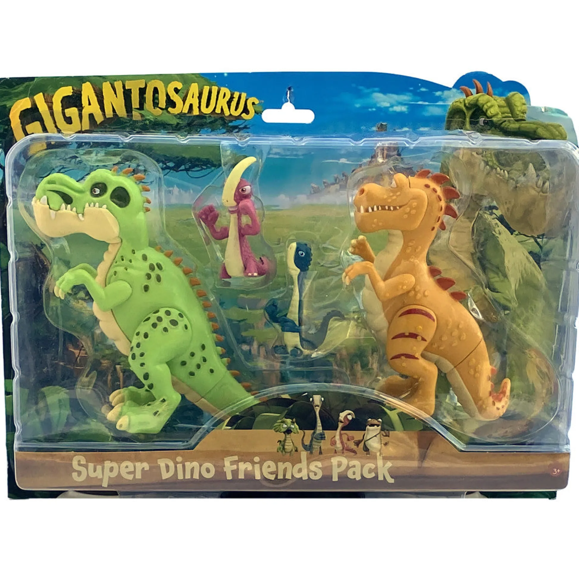 Flat River Group Gigantosaurus Super Dino Friends Action Figure Pack - 4 Piece Set* Action Figures