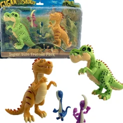 Flat River Group Gigantosaurus Super Dino Friends Action Figure Pack - 4 Piece Set* Action Figures