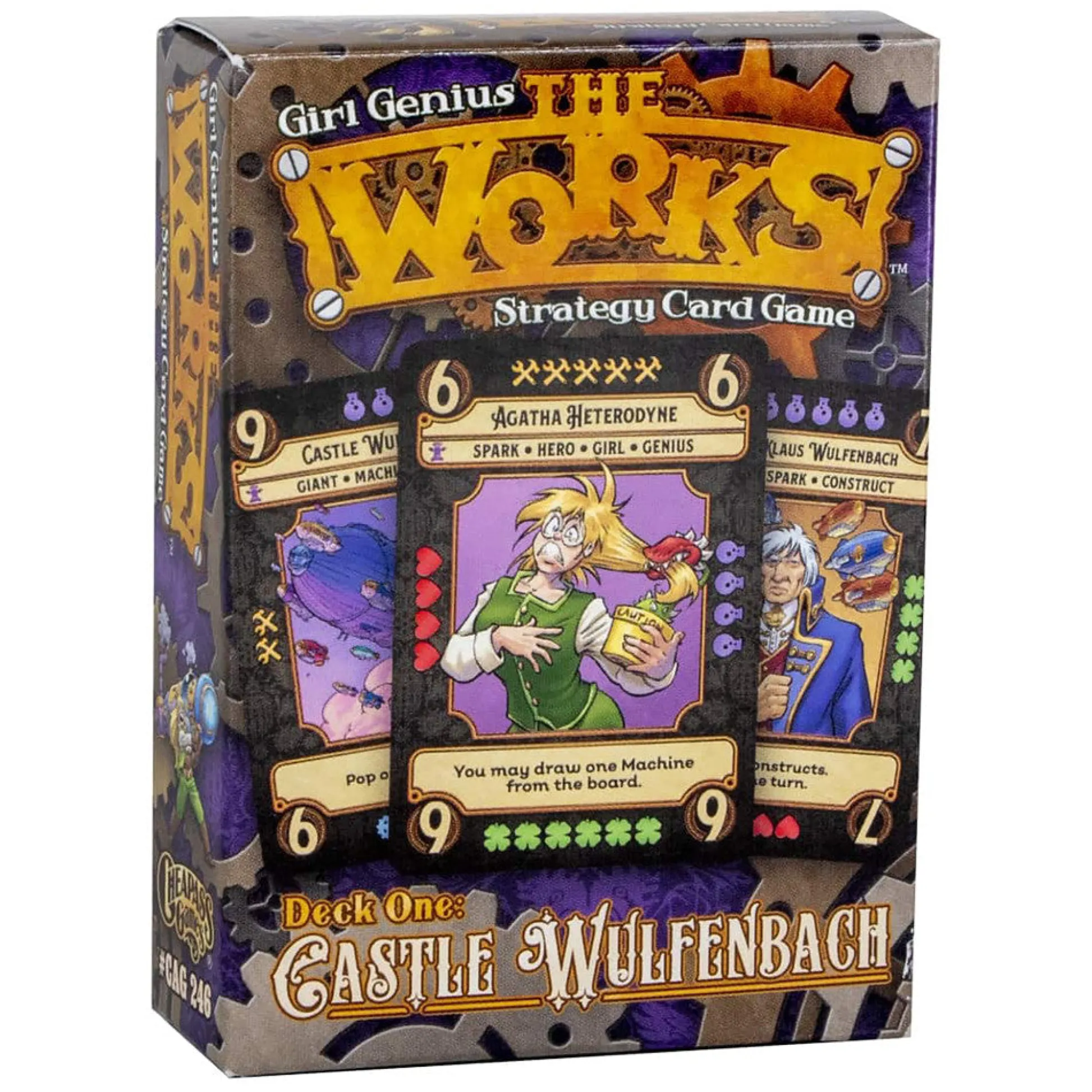 Flat River Group Girl Genius The Works: Castle Wulfenbach Edition Strategy Card Game* Card Games