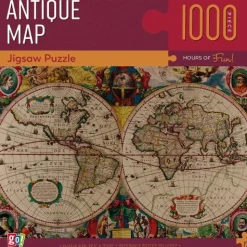Calendar Holdings, LLC Go! Games Antique Map 1000-Piece Jigsaw Puzzle - Historical World View* Puzzles