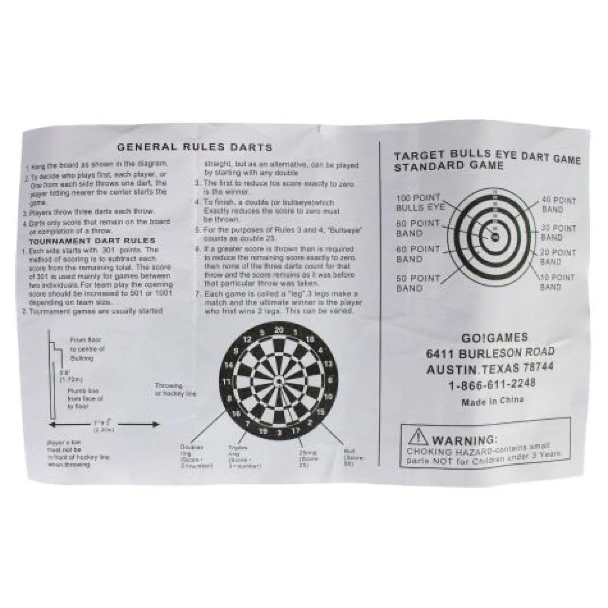 Calendar Holdings, LLC Go! Games Deluxe Magnetic Dart Board Set | 15 Inch | Family Safe Darts* Family & Entertainments Games