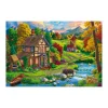 AreYouGame Goliath Beautiful Cozy House by the River Jigsaw Puzzle - 1000 pc* Puzzles