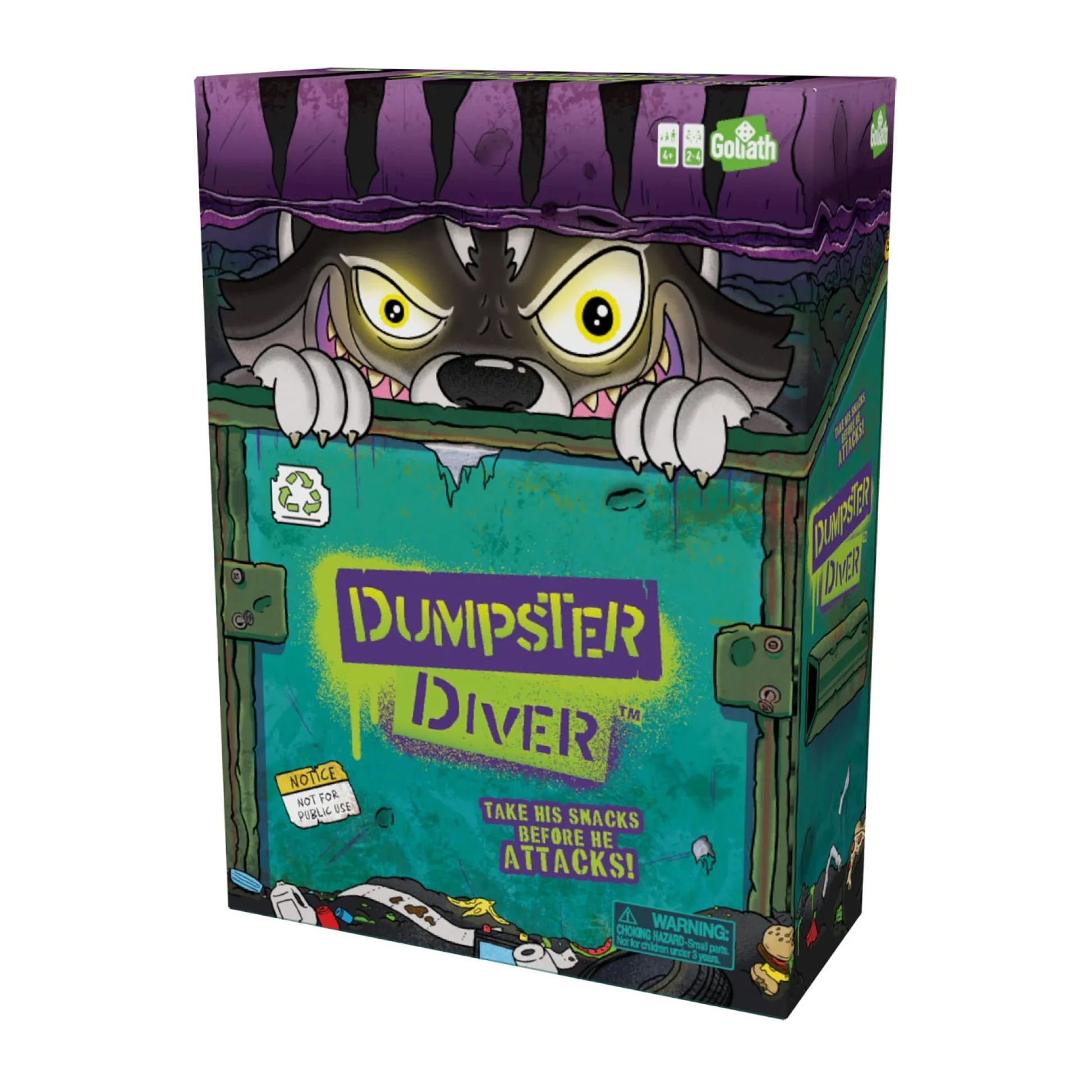 AreYouGame Goliath Dumpster Diver Sneaky Racoon Game* Role-Playing Games|Board Games