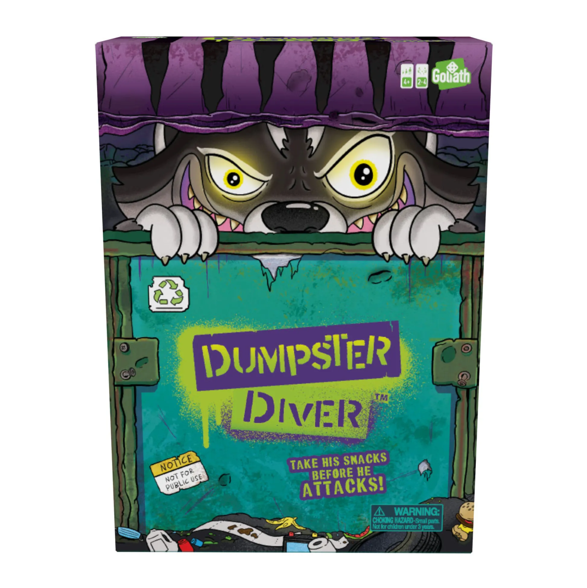 AreYouGame Goliath Dumpster Diver Sneaky Racoon Game* Role-Playing Games|Board Games