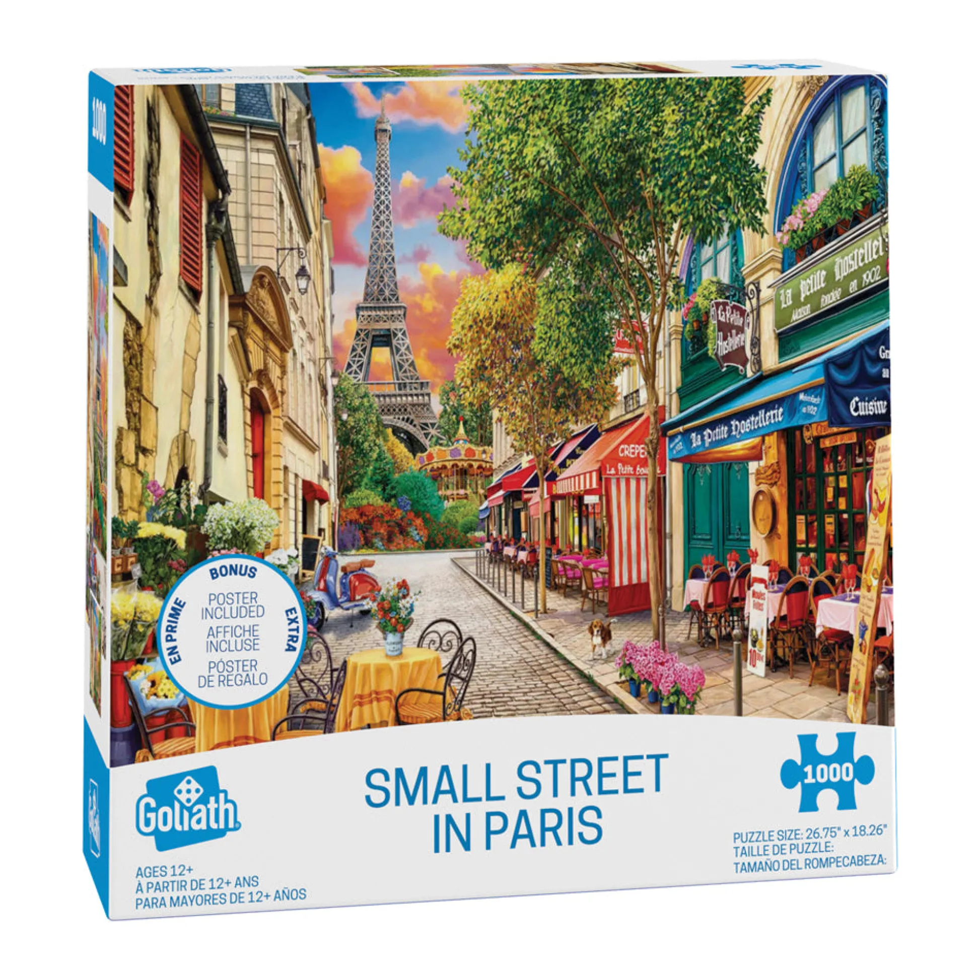 AreYouGame Goliath Small Street in Paris Jigsaw Puzzle - 1000 pc* Puzzles