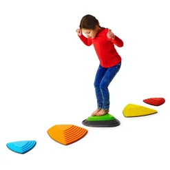 Educators Resource GONGE Bounce & Play River Stone Set, Coordination Training Stones, Set of 5* Activities & Games