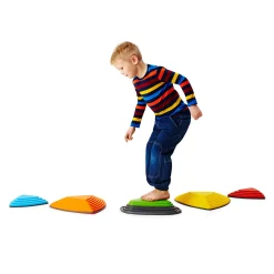 Educators Resource GONGE Bounce & Play River Stone Set, Coordination Training Stones, Set of 5* Activities & Games