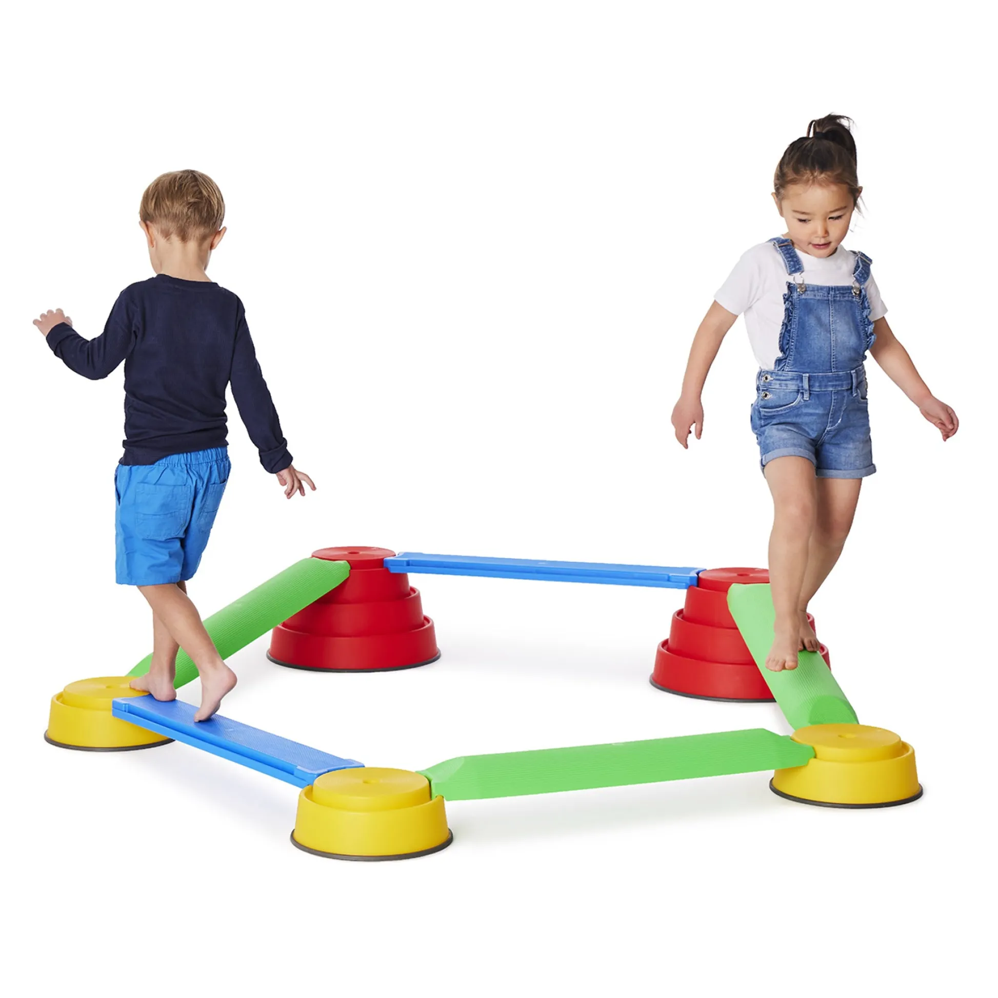Educators Resource GONGE Build N Balance Beginner Set - Adventure Awaits on Every Beam!* Preschool Building Sets & Blocks|Preschool Education Toys & Activities