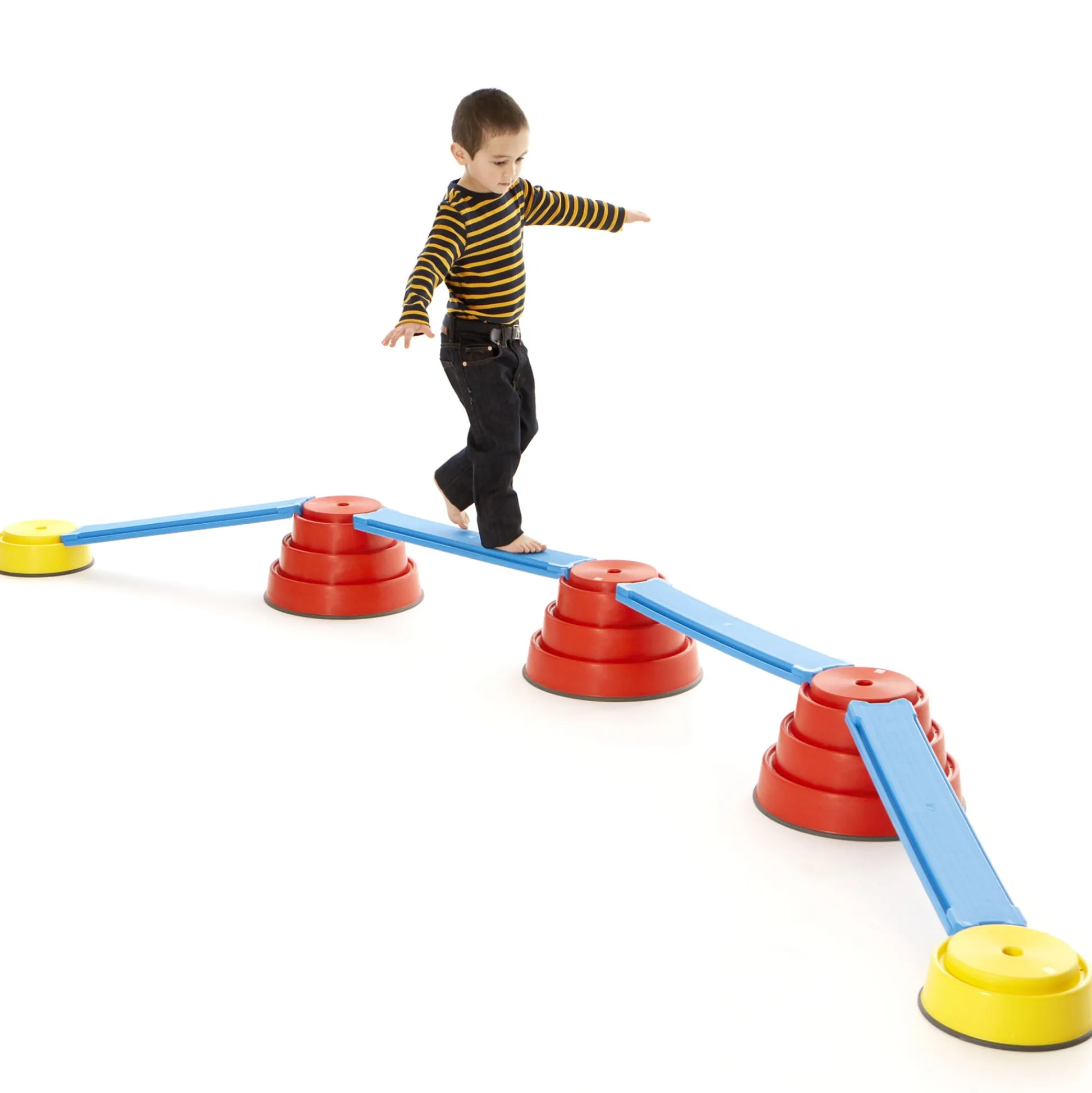 Educators Resource GONGE Build N' Balance Top10 Yellow - Imaginative Play and Balance Builder* Preschool Building Sets & Blocks|Preschool Education Toys & Activities