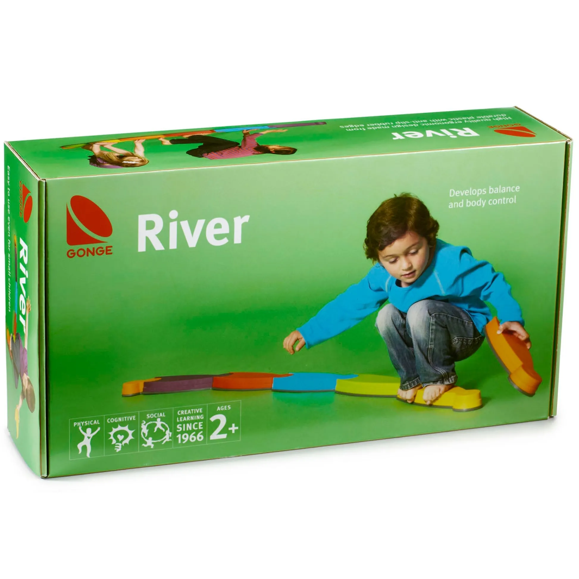 Educators Resource GONGE River Stones Balancing Toy, Set of 6* Preschool Building Sets & Blocks|Preschool Education Toys & Activities