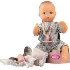 Flat River Group Gotz Aquini 13 in - Drink & Wet Bath Baby Doll with Pacifier* Social & Emotional Skills|Baby Dolls