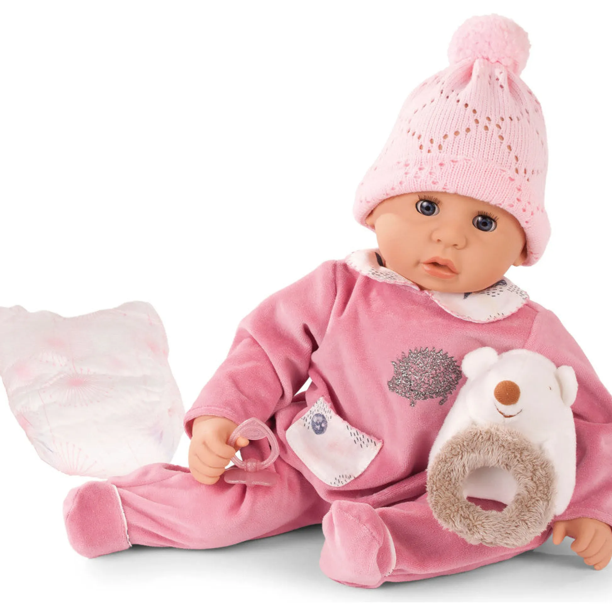 Flat River Group Gotz Cookie Hedgehog 19 in - Blue Sleeping Eyes Soft Baby Doll* Baby Dolls|Stuffed Animals & Plush Toys