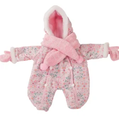 Flat River Group Gotz Floral Cotton Winter Snow Suit with Pink Fur Lining for 13" Dolls* Stuffed Animals & Plush Toys