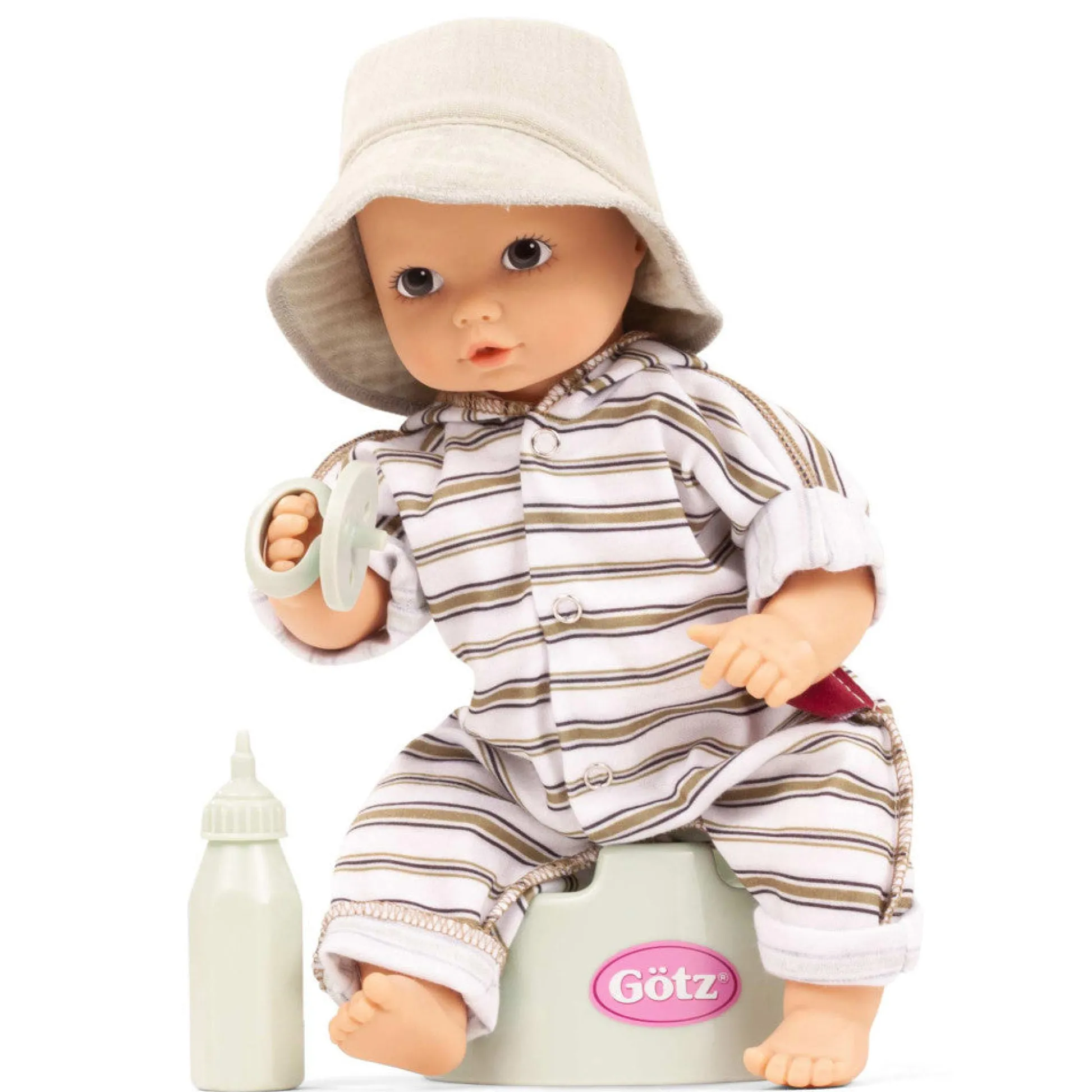 Flat River Group Gotz 13-inch Aquini Girl Potty Baby Doll - Urban Stripes Waterproof* Baby Dolls|Stuffed Animals & Plush Toys