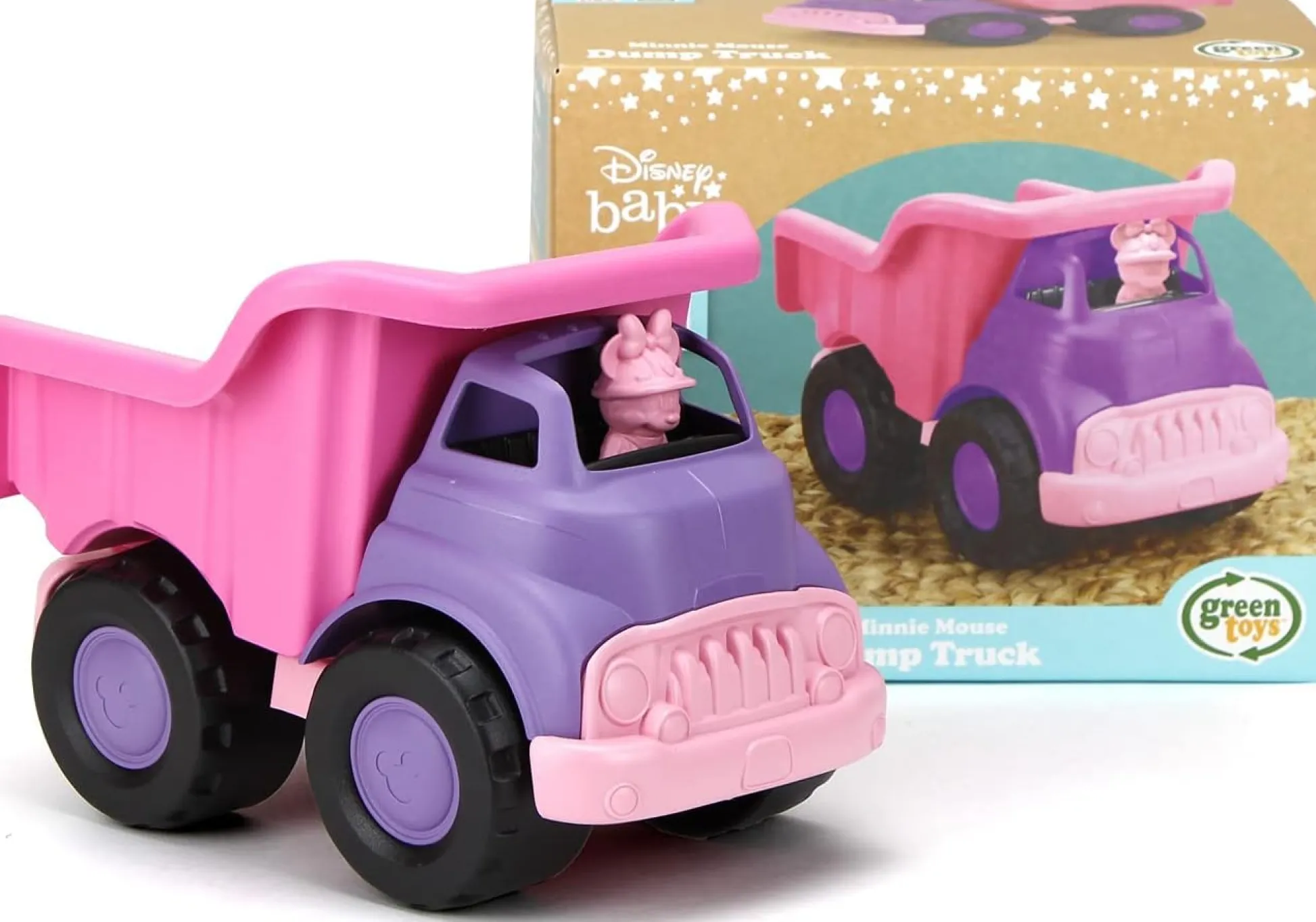 The Distribution Solutions Green Toys Disney Minnie Mouse Eco-Friendly Dump Truck, Pink* Preschool Education Toys & Activities|Preschool Vehicles