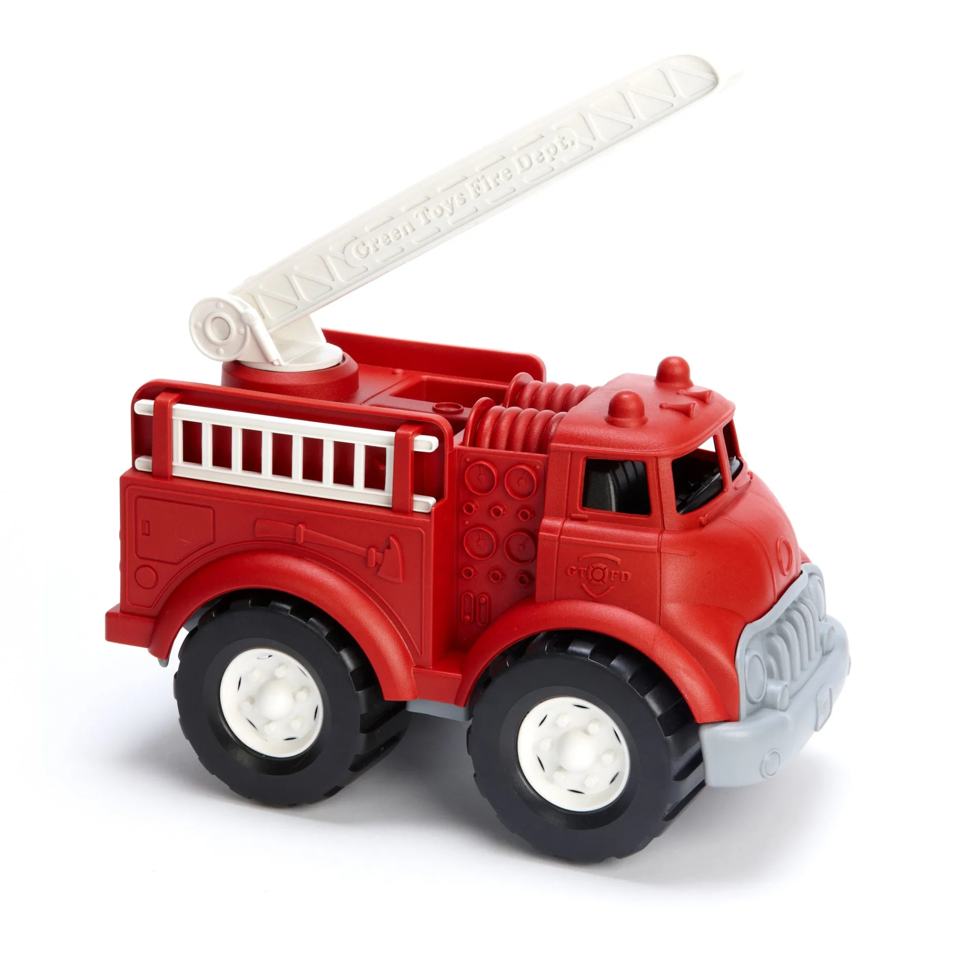 AreYouGame Green Toys Eco-Friendly Fire Truck with Rotating Ladders* Tools & Workshops|Dress Up