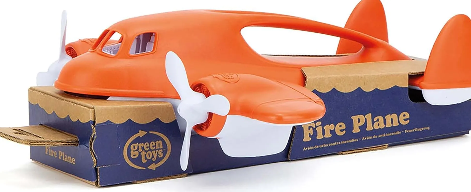 The Distribution Solutions Green Toys Eco-Friendly Fire Plane - Safe, Dishwasher Safe, Recycled Plastic* Preschool Education Toys & Activities|Preschool Vehicles