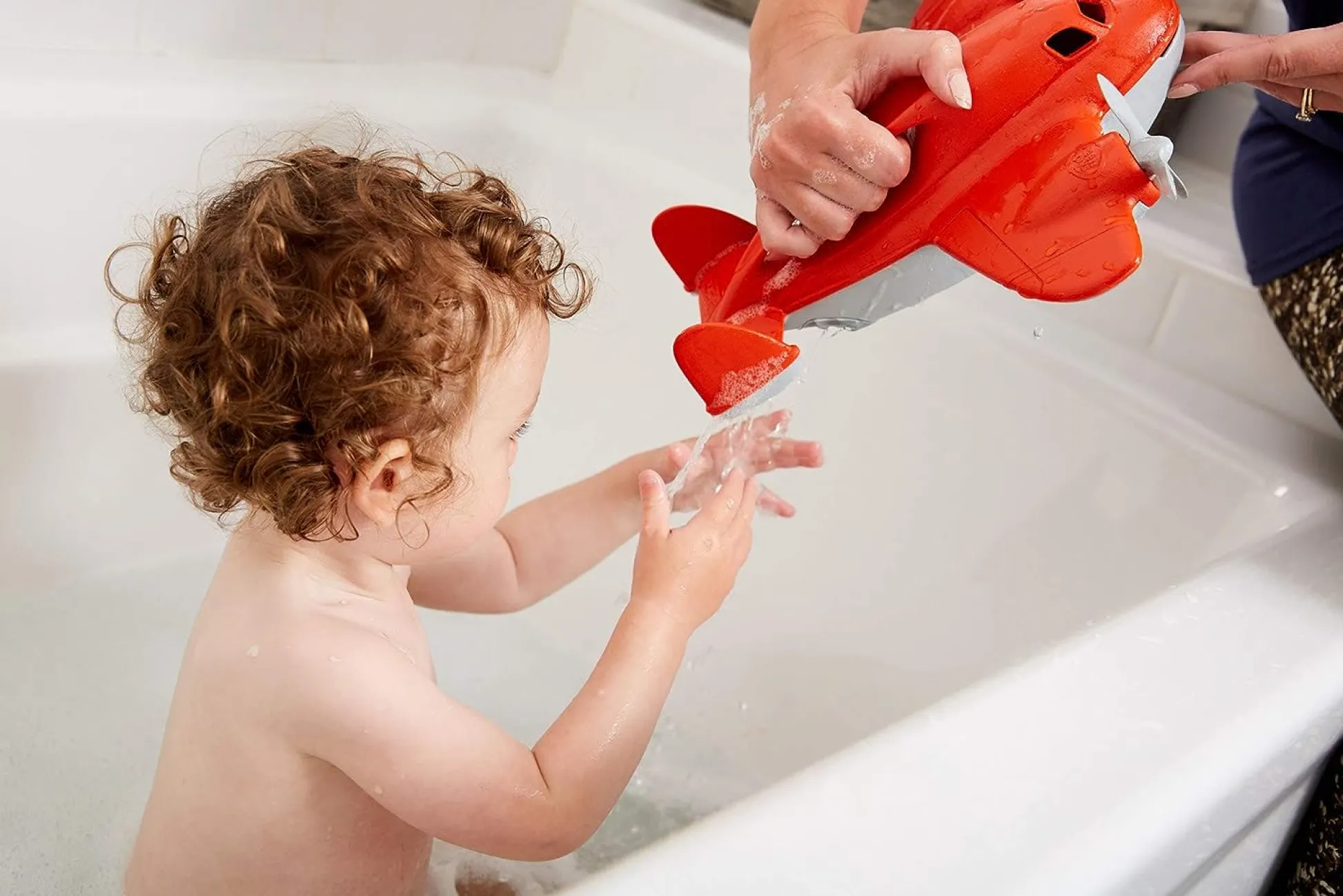 The Distribution Solutions Green Toys Eco-Friendly Fire Plane - Safe, Dishwasher Safe, Recycled Plastic* Preschool Education Toys & Activities|Preschool Vehicles