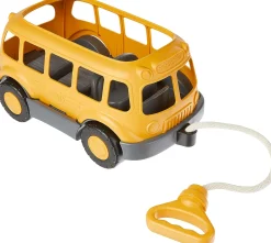 The Distribution Solutions Green Toys Eco-Friendly School Bus Pull Wagon for Toddlers* Preschool Education Toys & Activities|Preschool Vehicles