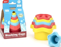 The Distribution Solutions Green Toys Eco-Friendly Stacking Cups – Purple/Blue/Green Bath Toy* Bath Toys