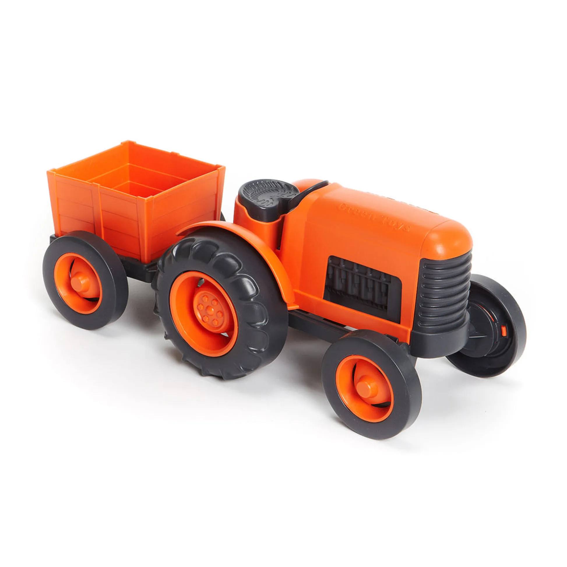 AreYouGame Green Toys Eco-Friendly Tractor with Detachable Cart* Preschool Education Toys & Activities|Preschool Vehicles