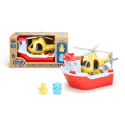 AreYouGame Green Toys Rescue Boat & Helicopter Playset - Eco-Friendly* Playsets & Vehicles
