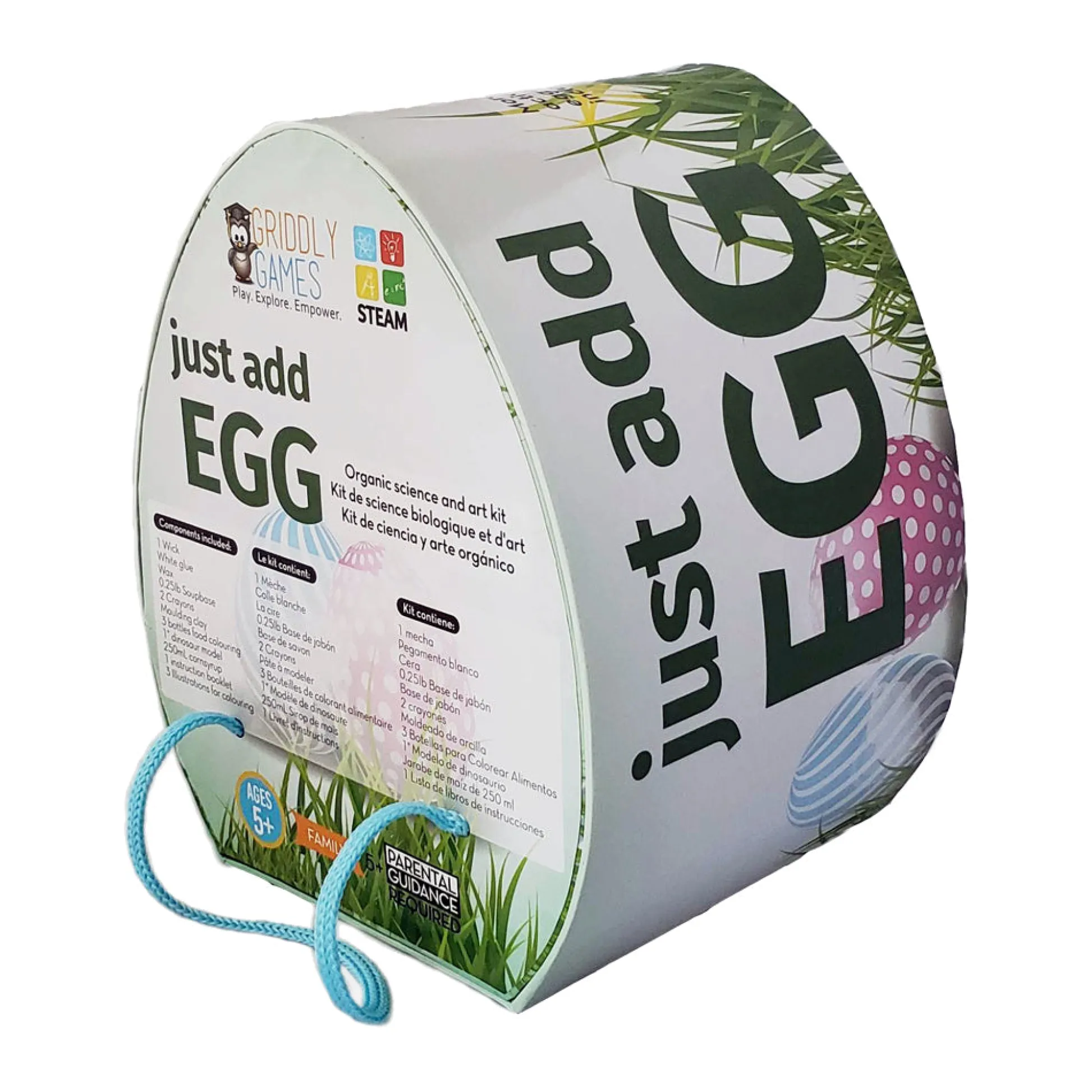 AreYouGame Griddly Games Just Add Egg Science Kit - Creative Experiment Set* Science & Discovery