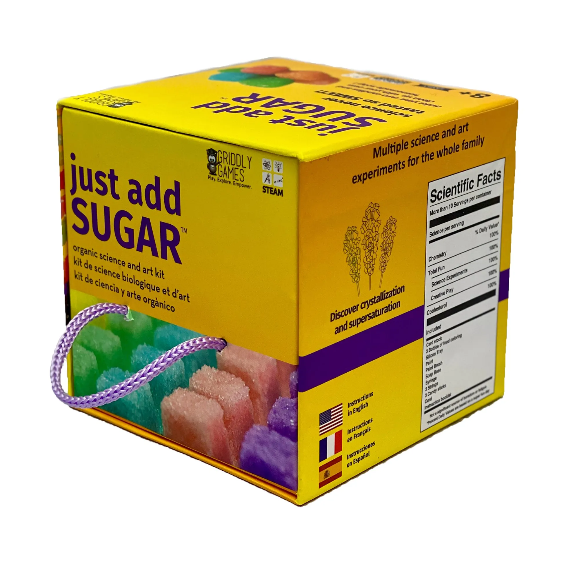 Educators Resource Griddly Games Just Add Sugar Science and Art Kit for Kids* Crafts & Activities