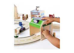 Educators Resource Guidecraft Community Buildings 6-Piece Playset - Plywood* Preschool Vehicles|Social & Emotional Skills