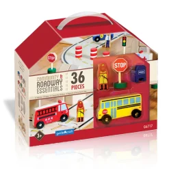 Educators Resource Guidecraft 36-Piece Community & Roadway Essentials Set - Interactive Play* Preschool Vehicles|Social & Emotional Skills