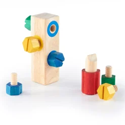 Educators Resource Guidecraft Screw Block™ - Colorful Fine Motor Skill Enhancer - 8 Pieces* Preschool Education Toys & Activities