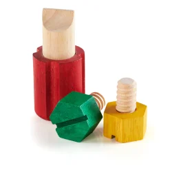 Educators Resource Guidecraft Screw Block™ - Colorful Fine Motor Skill Enhancer - 8 Pieces* Preschool Education Toys & Activities