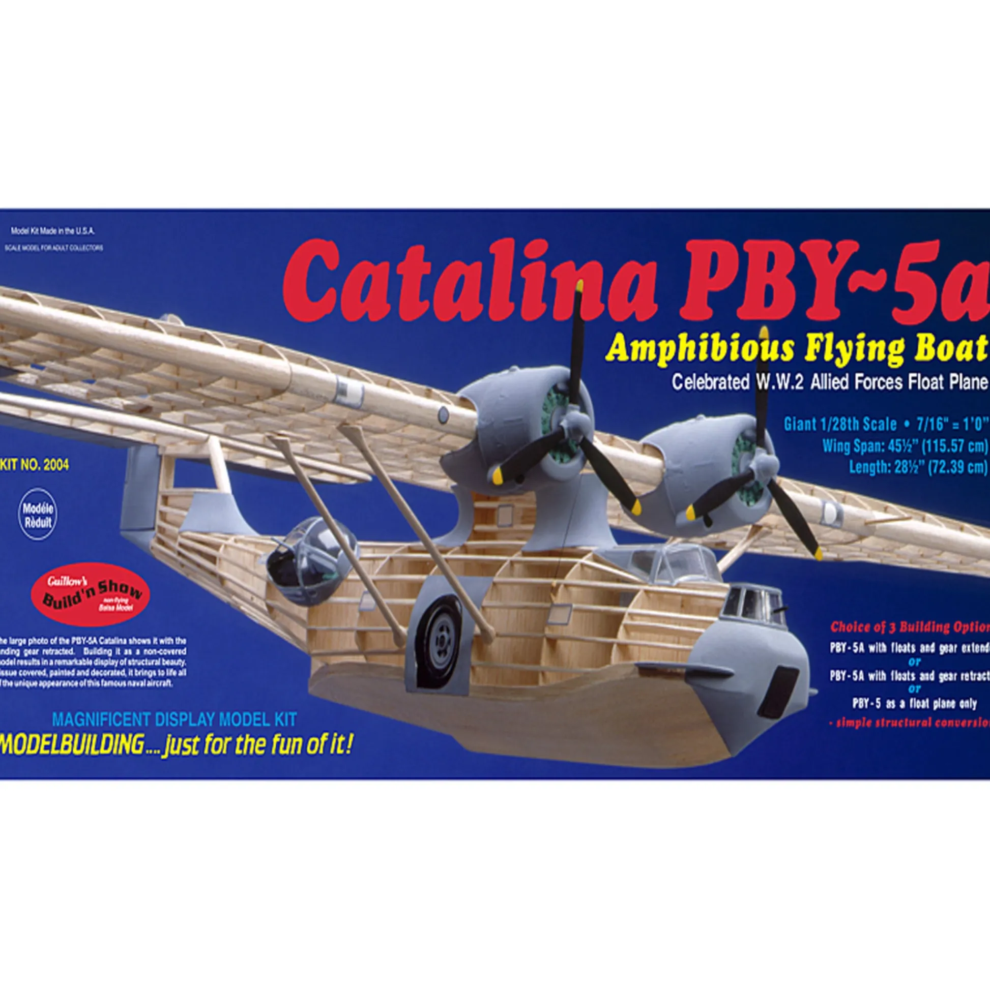 Flat River Group Guillow's PBY-5a Catalina 1/28 Scale Model Kit* Model Kits