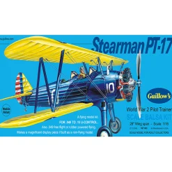 Flat River Group Guillow's Stearman PT-17 1/16 Scale Model Kit with 28" Wingspan* Model Kits