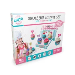 Flat River Group Gusto Kids Cupcake Shop Complete Baking Activity Set* Kitchens & Play Food|Dress Up