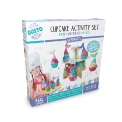 Flat River Group Gusto Mermaids Deluxe Cupcake Baking and Decorating Set* Crafts & Activities