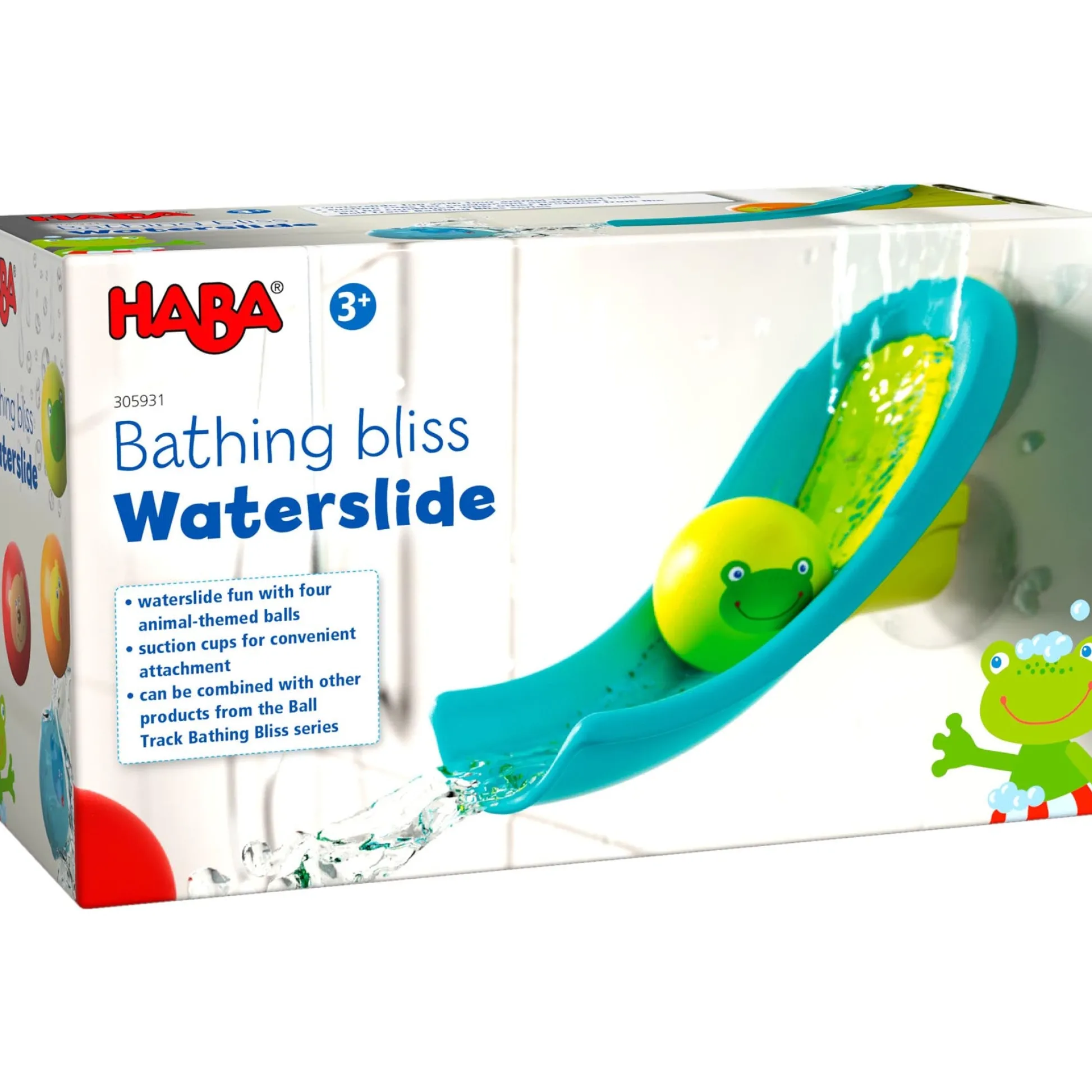 HABA USA HABA Bathing Bliss Waterslide - Interactive Bathtub Ball Track Toy* Bath Toys