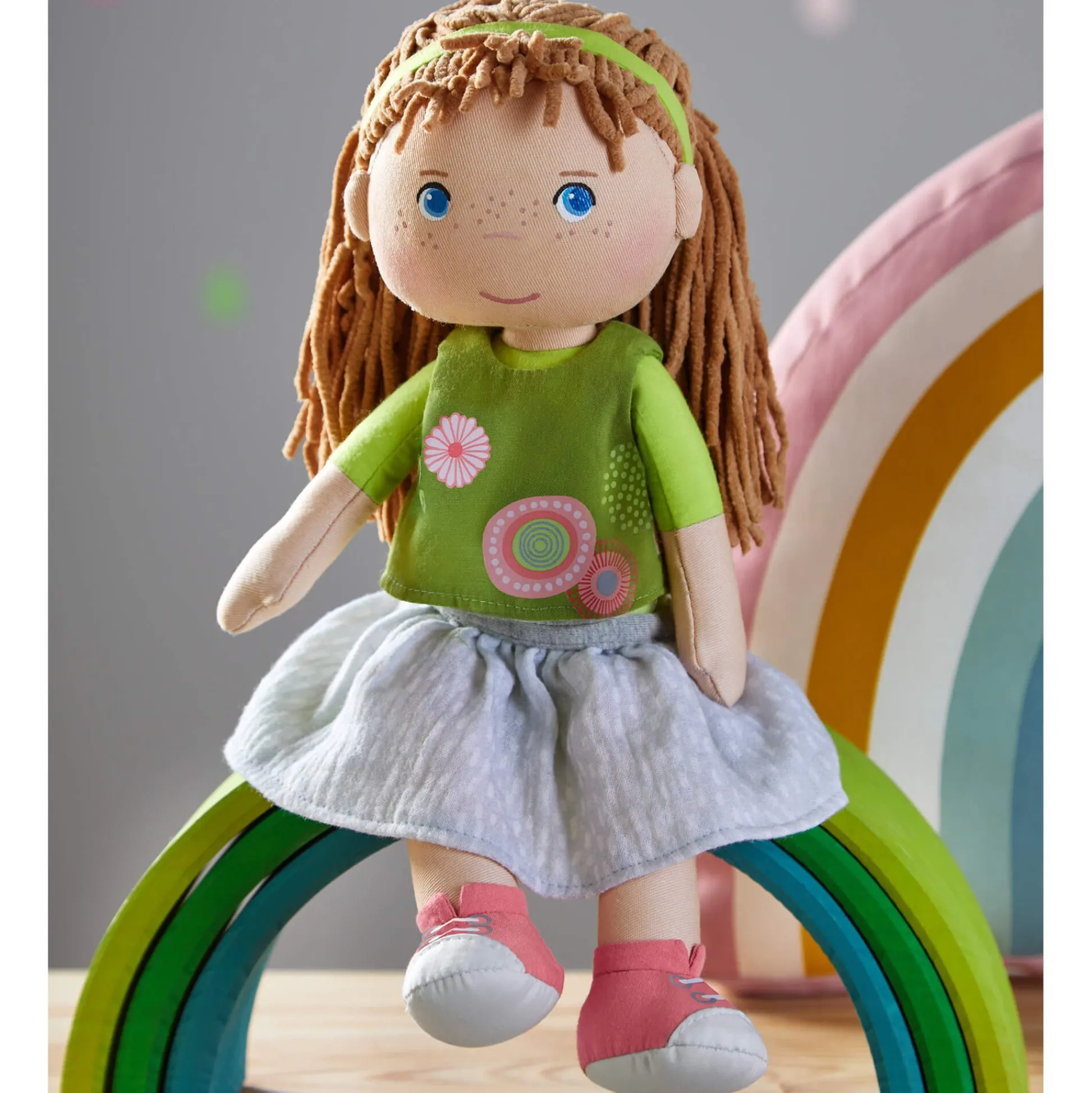 HABA USA HABA Hedda 12" Cuddly Soft Doll with Blue Eyes* Social & Emotional Skills|Stuffed Animals