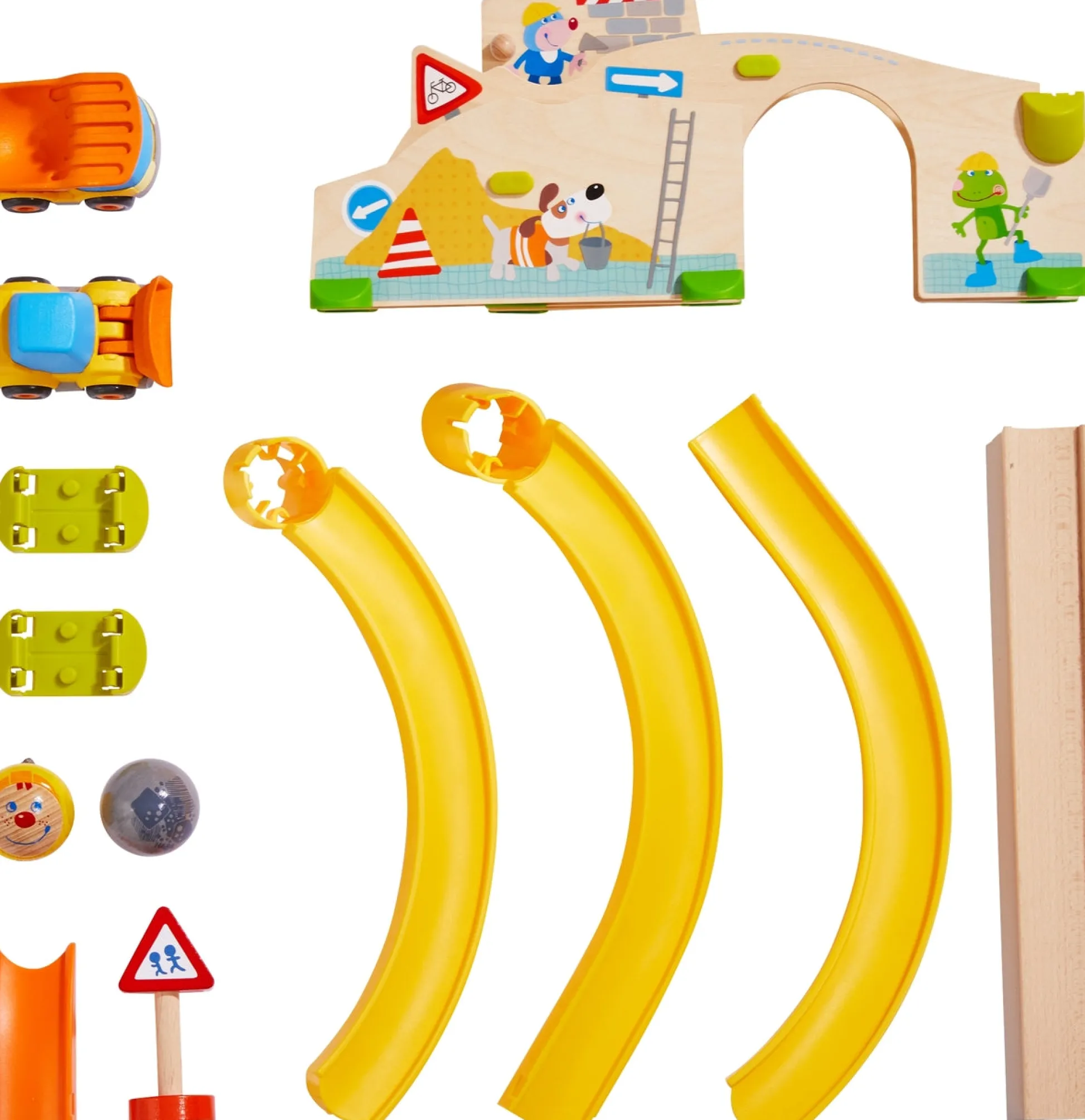 HABA USA HABA Kullerbu Construction Site Play Track Starter Set - Interactive Toy* Preschool Vehicles|Preschool Education Toys & Activities