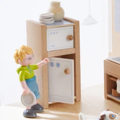 HABA USA HABA Little Friends Kitchen Room Set - Colorful Wooden Playset* Kitchens & Play Food|Social & Emotional Skills
