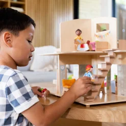 HABA USA HABA Little Friends Town Villa Dollhouse with Furniture* Doll Houses, Furniture & Accessories|Social & Emotional Skills