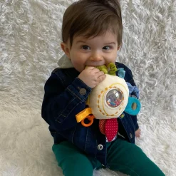 HABA USA HABA Rainbow Teether Cuddly Activity Toy ‚Äì Multicolor* Rattlers & Teethers