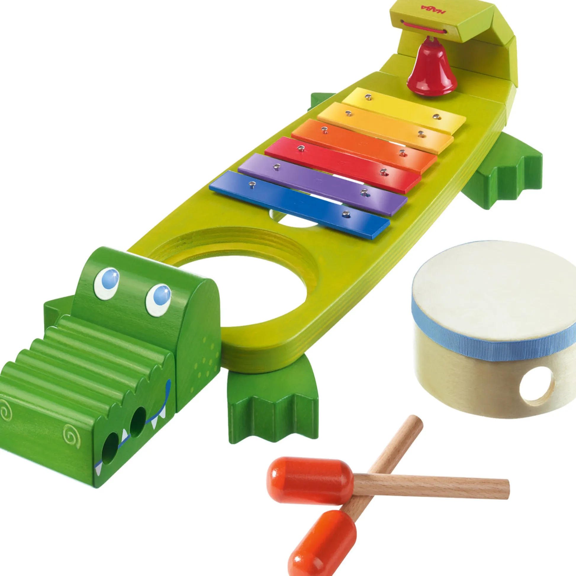 HABA USA HABA Symphony Croc Colorful Wooden Musical Toy Set* Preschool Education Toys & Activities