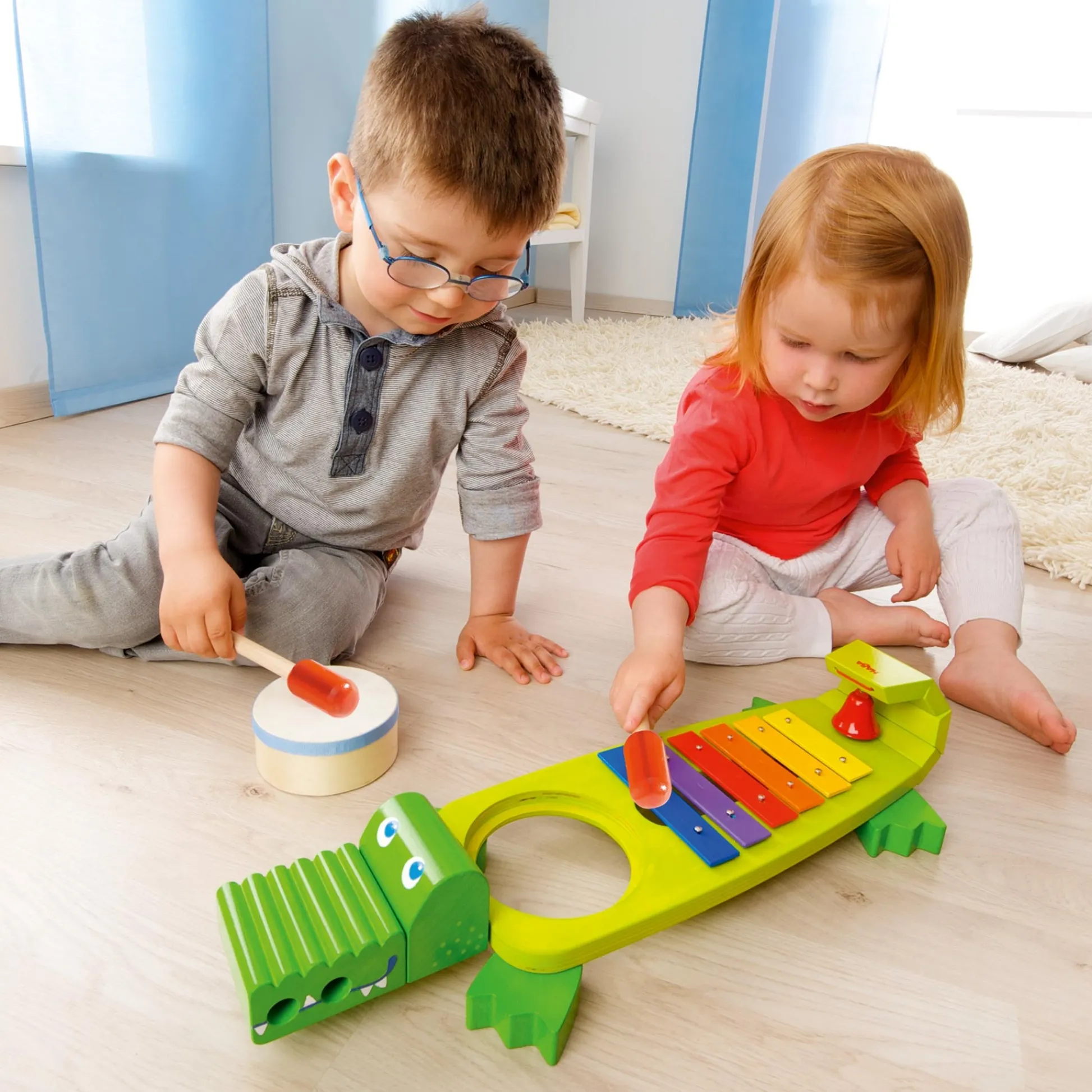 HABA USA HABA Symphony Croc Colorful Wooden Musical Toy Set* Preschool Education Toys & Activities