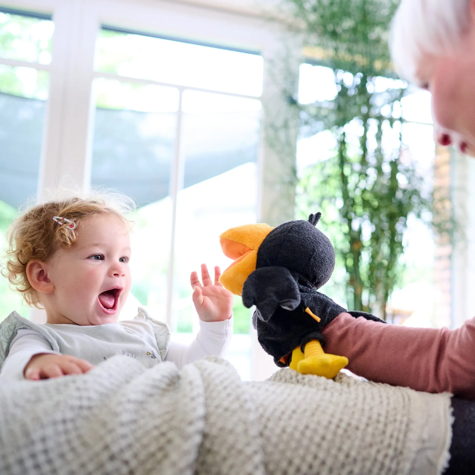HABA USA HABA Theo the Raven Interactive Glove Puppet* Puppets & Puppet Theaters|Dress Up