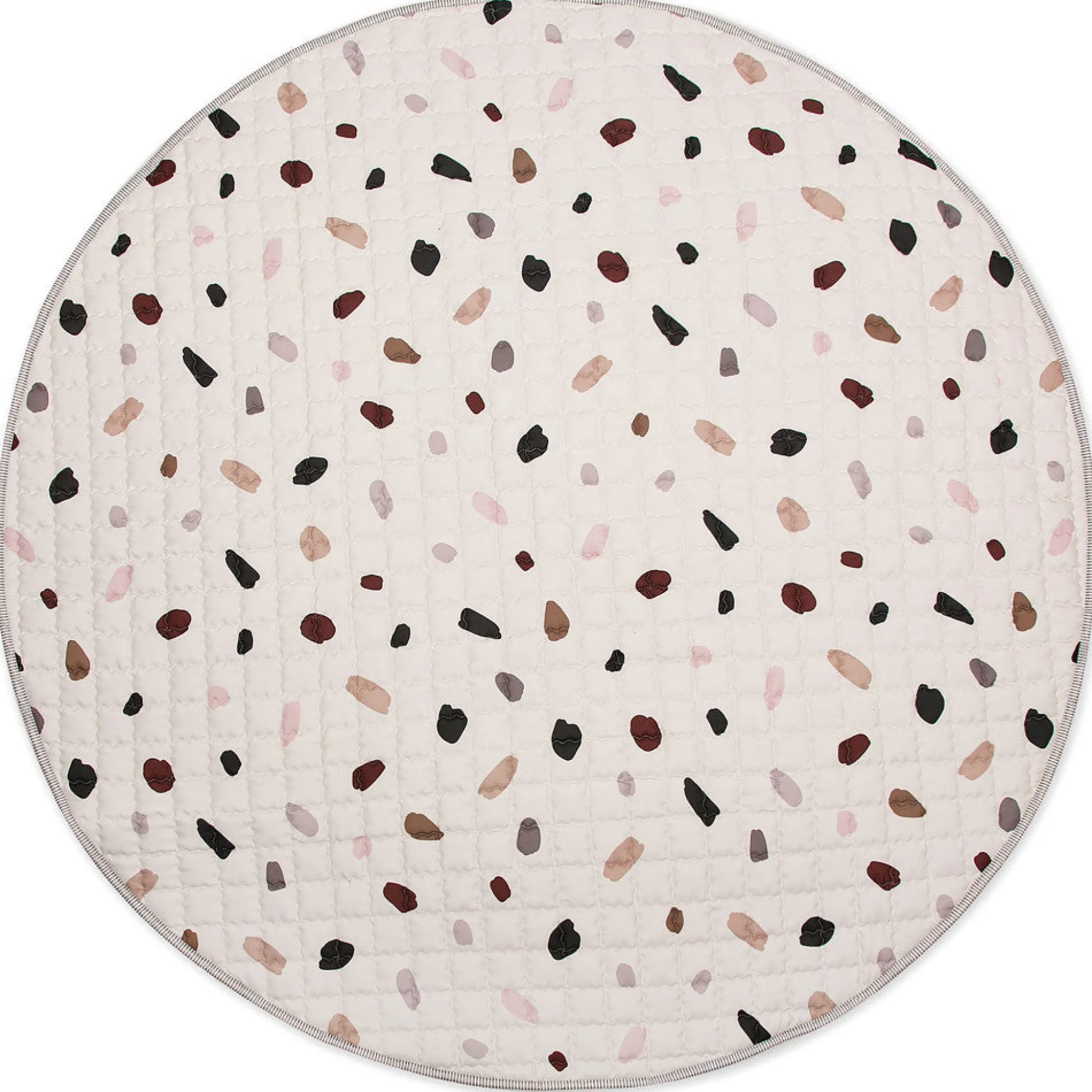 Flat River Group Hakuna Matte: Quilted Playmat – Confetti - 59" Circle, Padded Floor Blanket* Developmental Toys