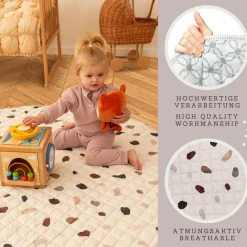 Flat River Group Hakuna Matte: Quilted Playmat – Confetti - 59